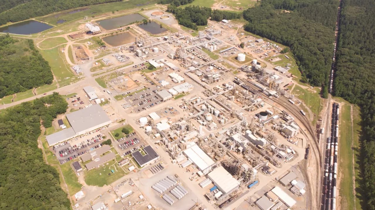 Albemarle Magnolia Arkansas plant aerial image